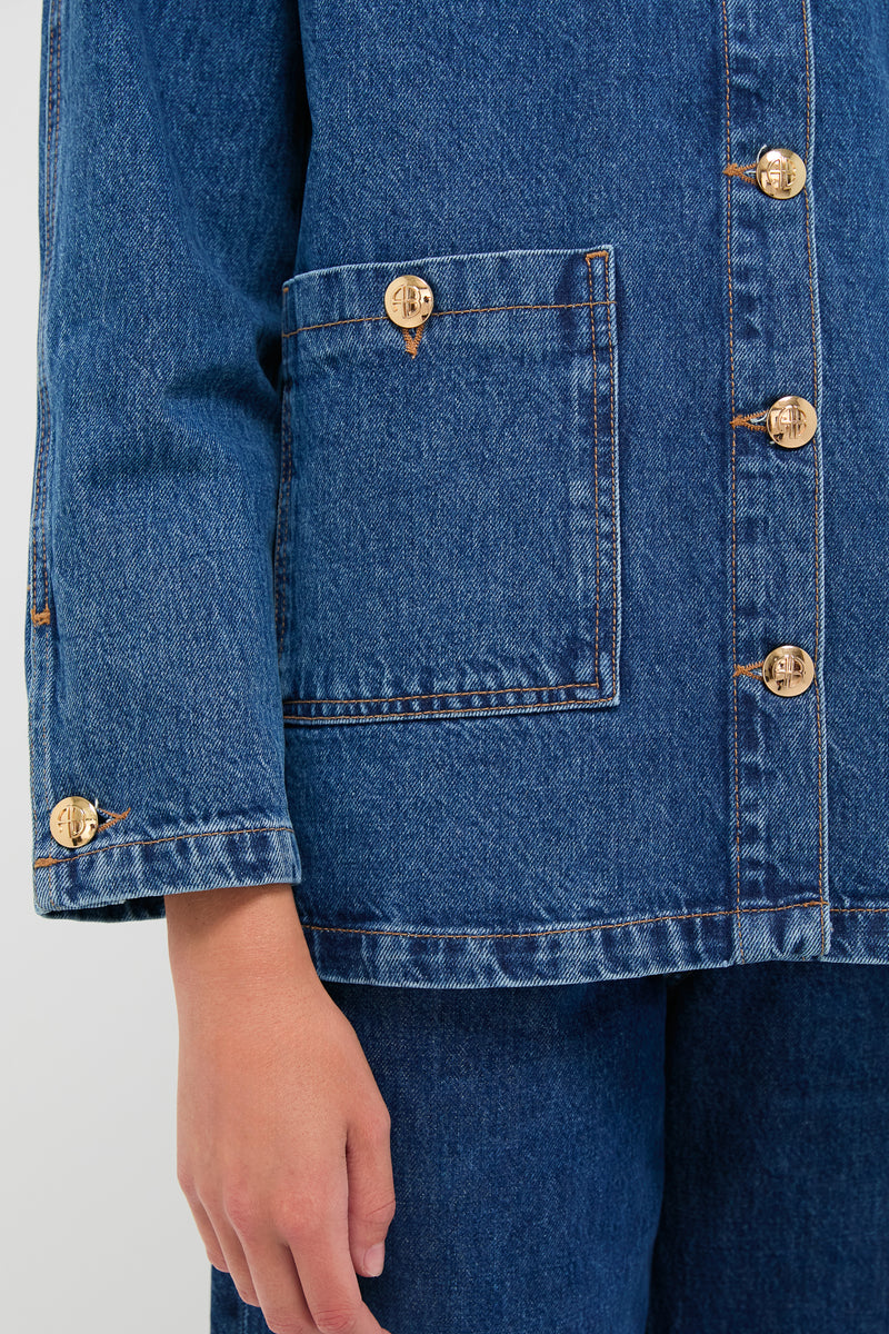 Clean Indigo Denim Luca Jacket