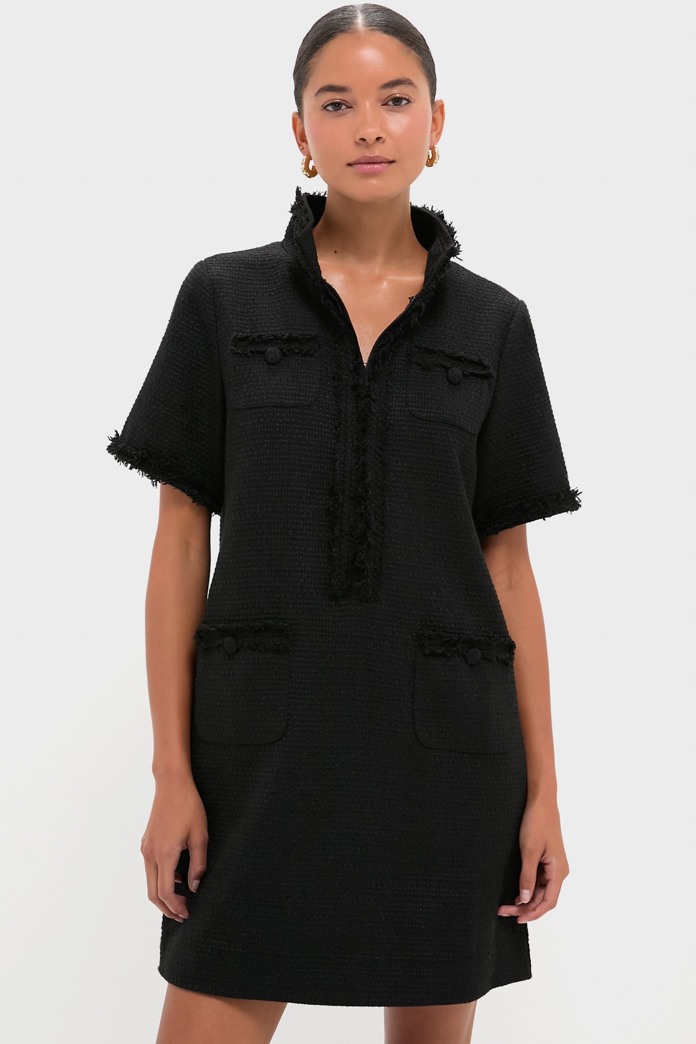 Pomander Place Black Tweed Ophelia Dress Black / S