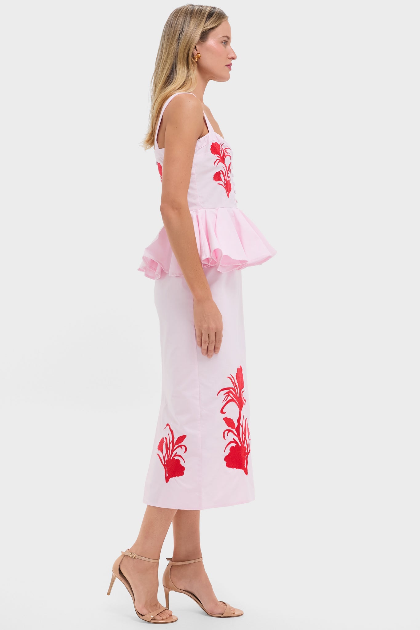 Exclusive Pink and Red Noemine Dress