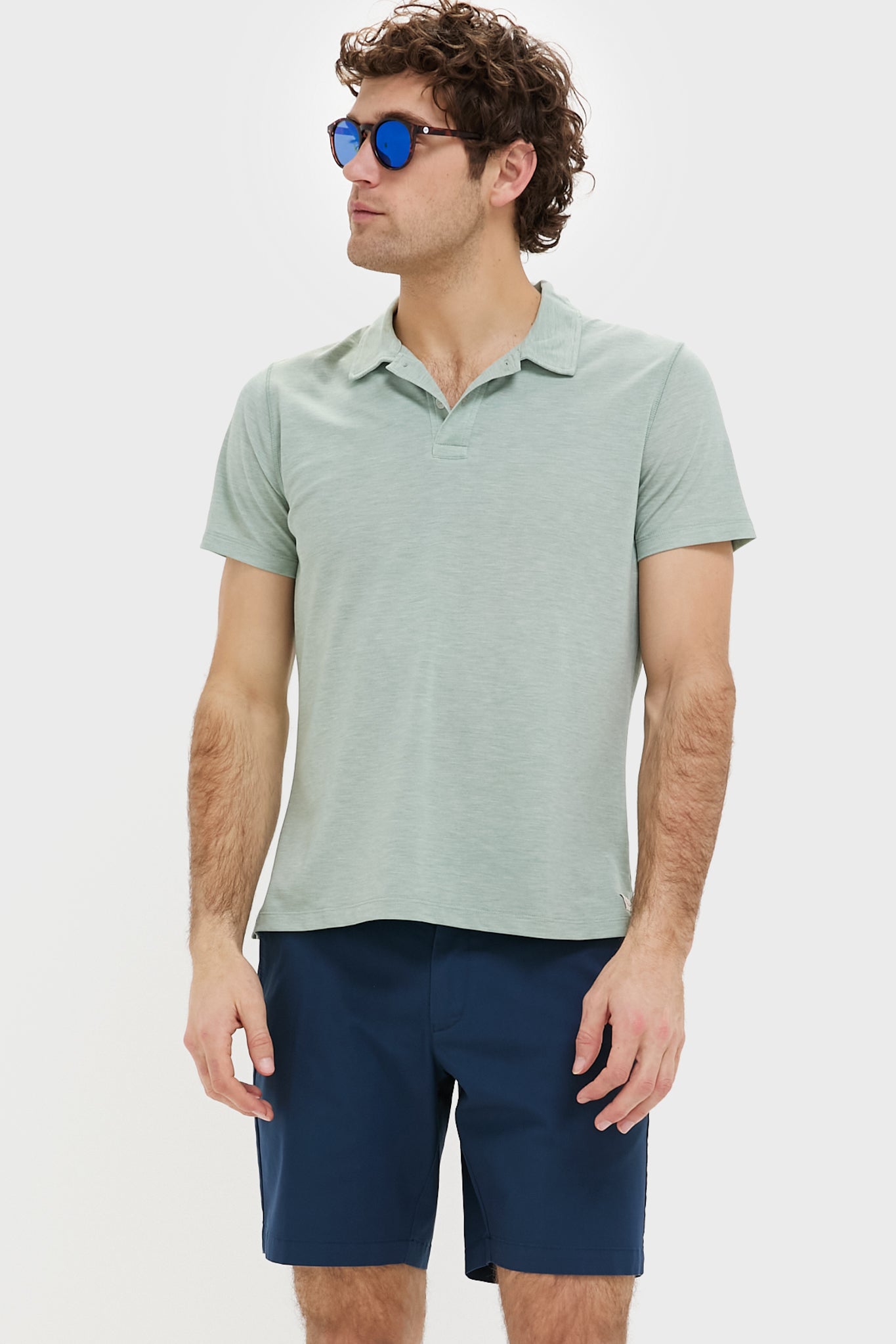 Iceberg Green Air Polo