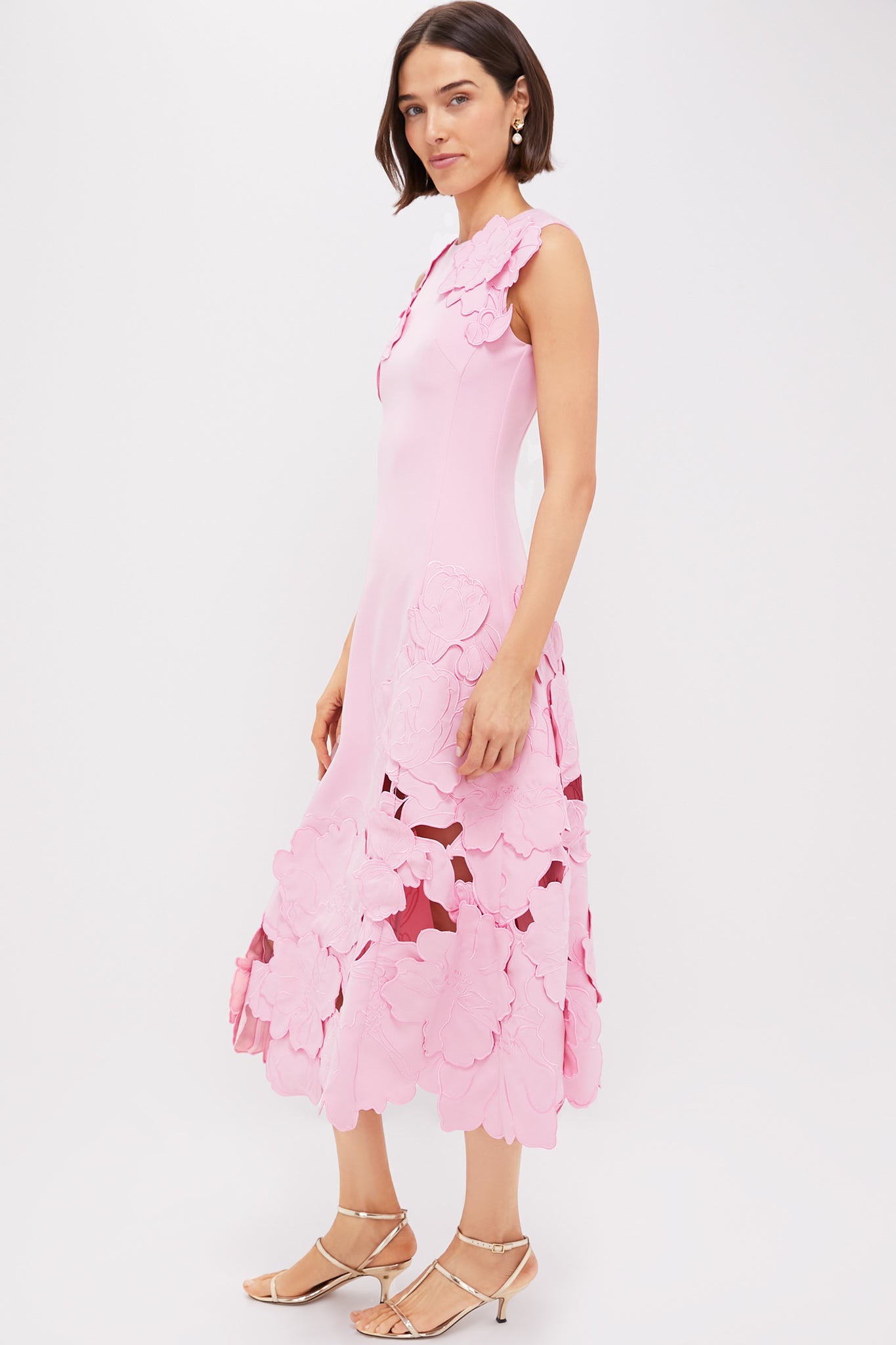 flamingo cocktail dress Flamingo Maxi Long Hawaiian Cocktail Dress Cream / 2XL