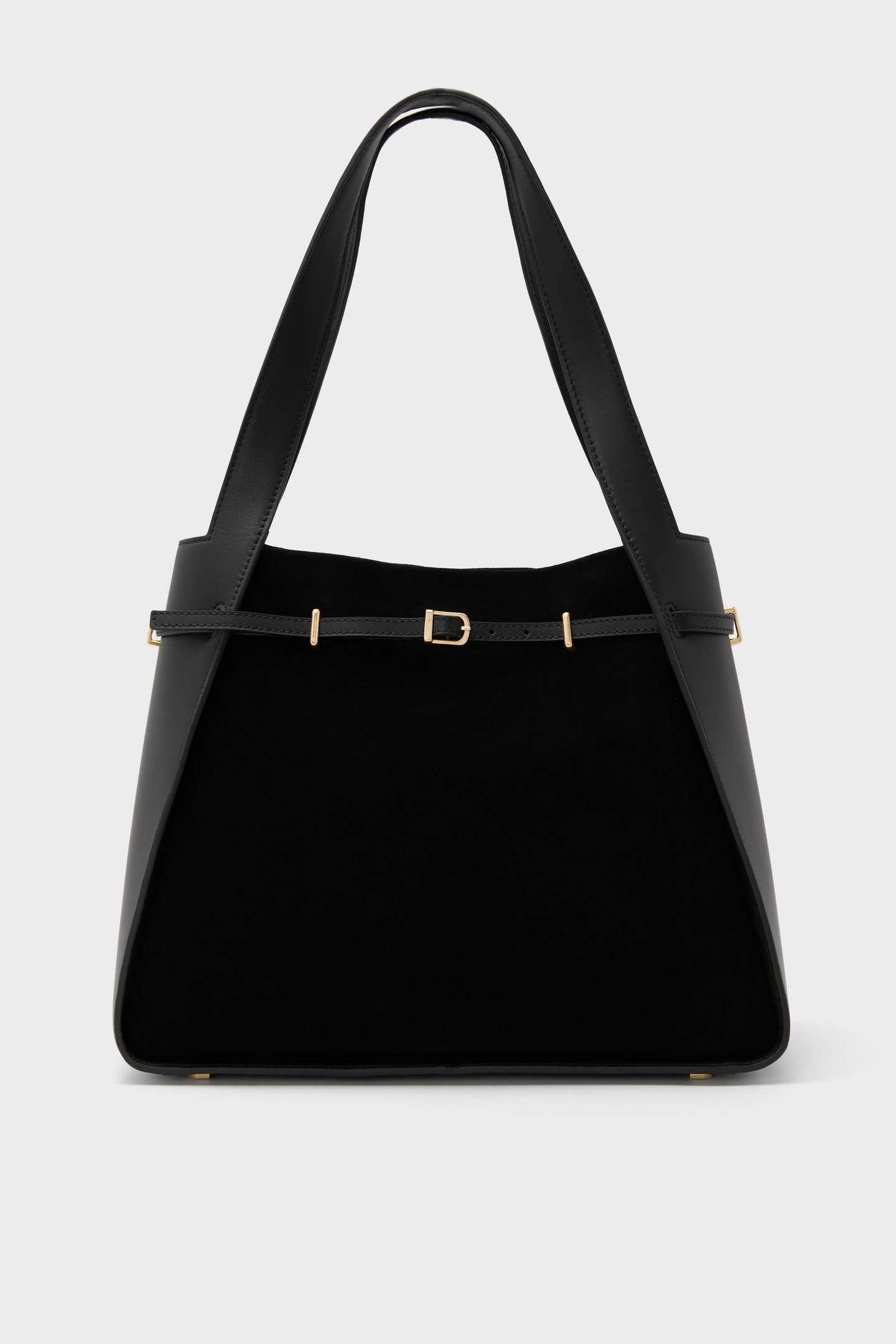 Black Cleo Suede Tote