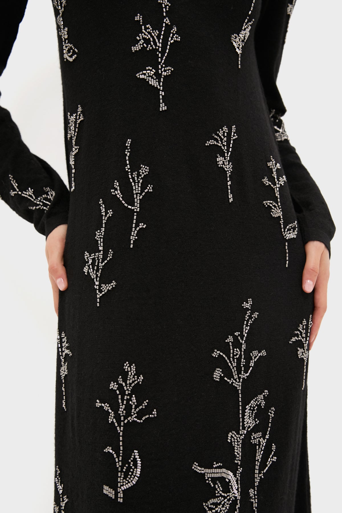 Black Bozka Long Sleeve Maxi Dress