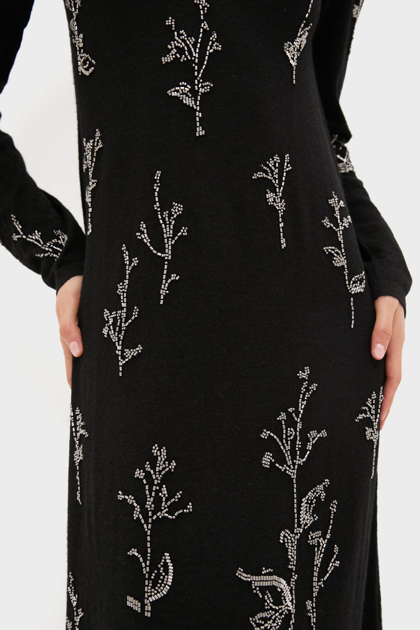 Black Bozka Long Sleeve Maxi Dress