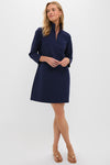 Navy Ponte Clifton Dress