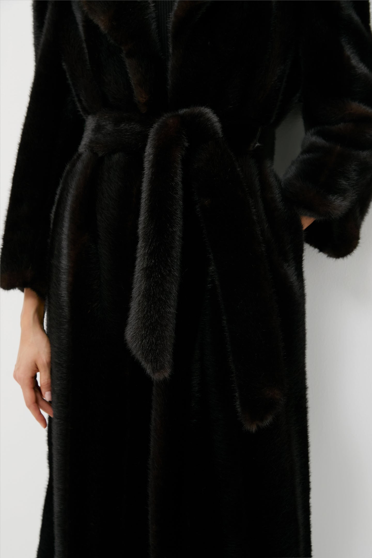 Brown Fur Carmella Coat