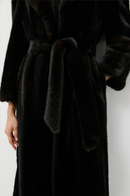 Brown Fur Carmella Coat
