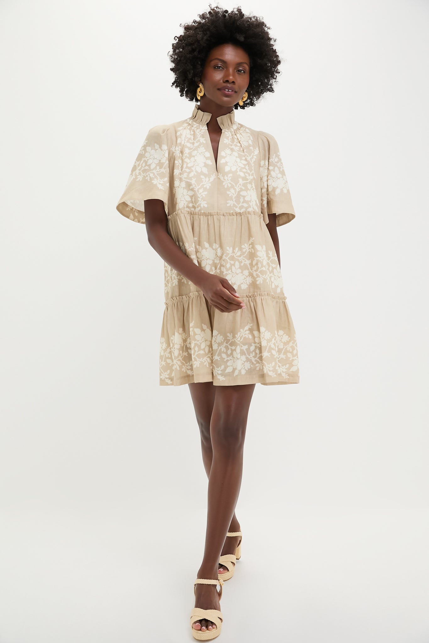 tuckernuck brown floral dress Olive Ornate Lace Floral One Shoulder Isla Dress