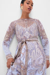 Lilac Paisley Hypnotic Sheath Dress