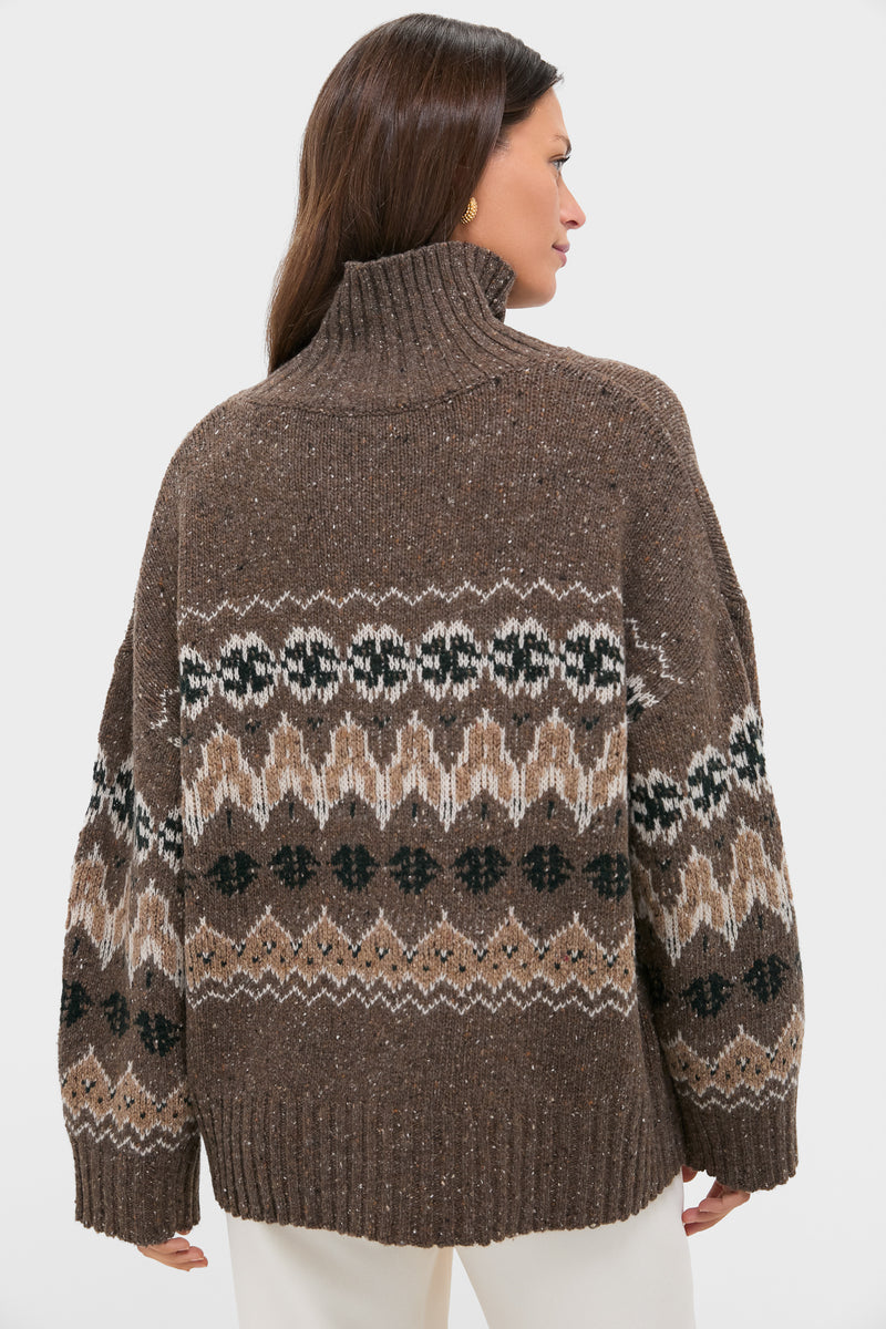 Oak Moss Fairisle Cecie Sweater