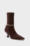 Dark Brown Nausica Stretch Boots