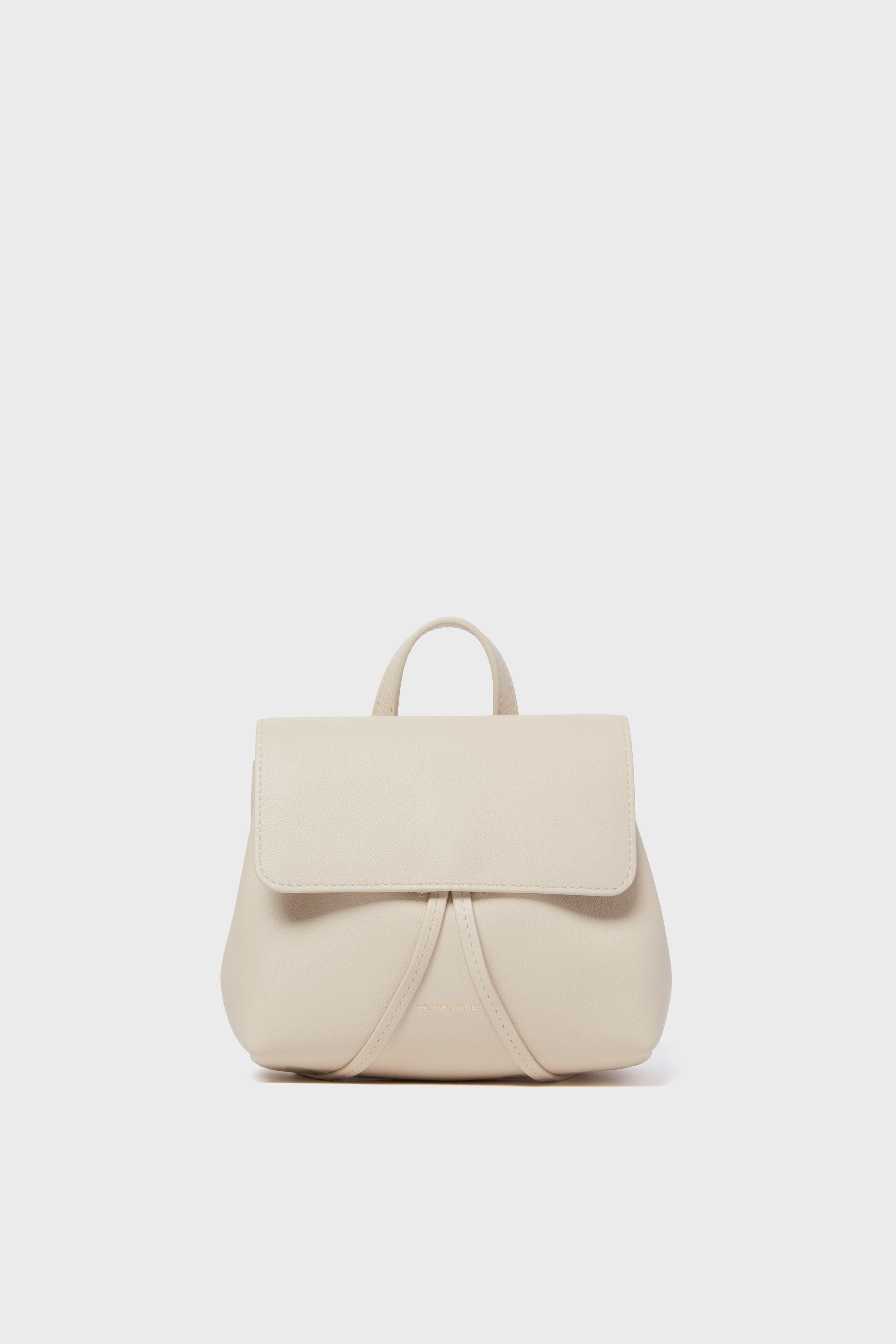 エル  MANSUR GAVRIEL ベージュ　トゥモローランド MANSUR GAVRIEL Mini Mini Leather Bucket Bag MSRP$495 in Biscotto