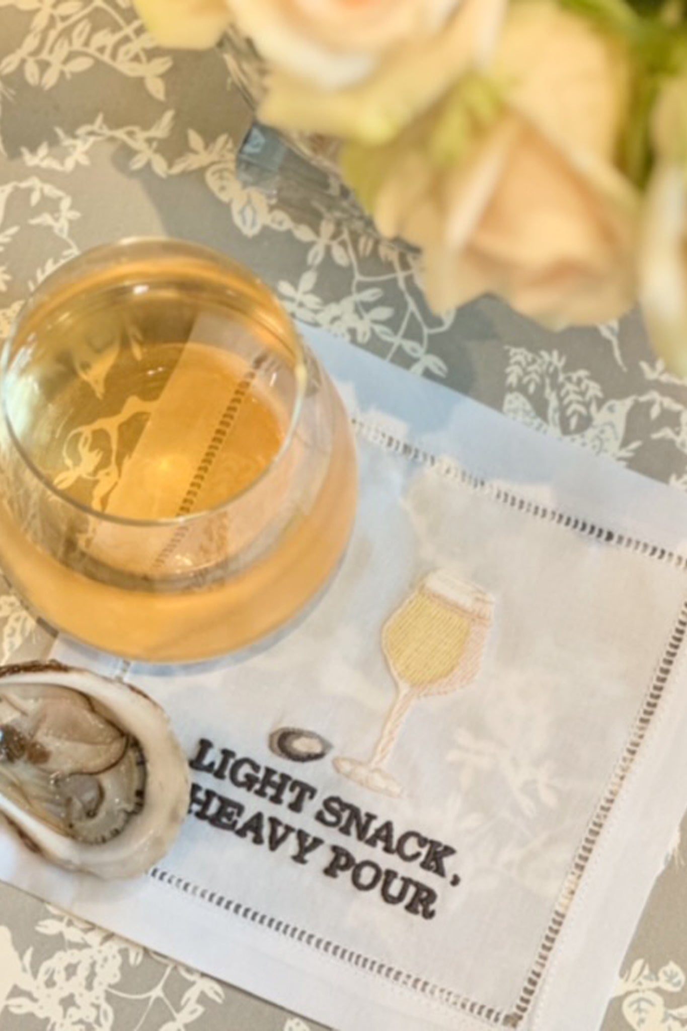 Light Snack, Heavy Pour Cocktail Napkins (Set of 4)