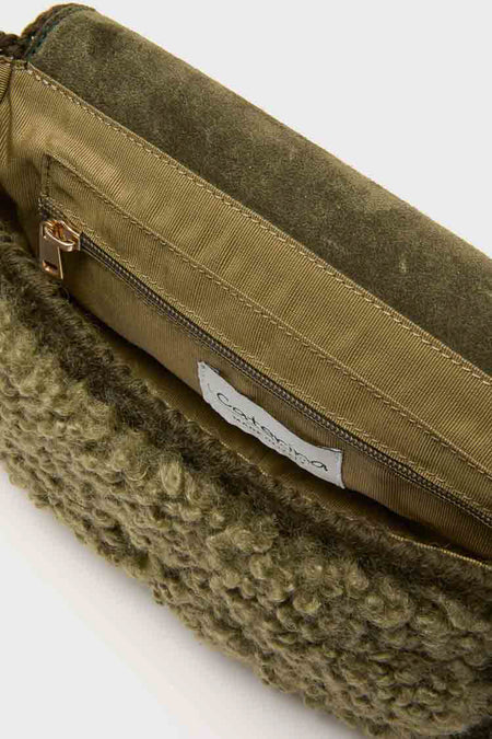 Green Sherpa Crossbody
