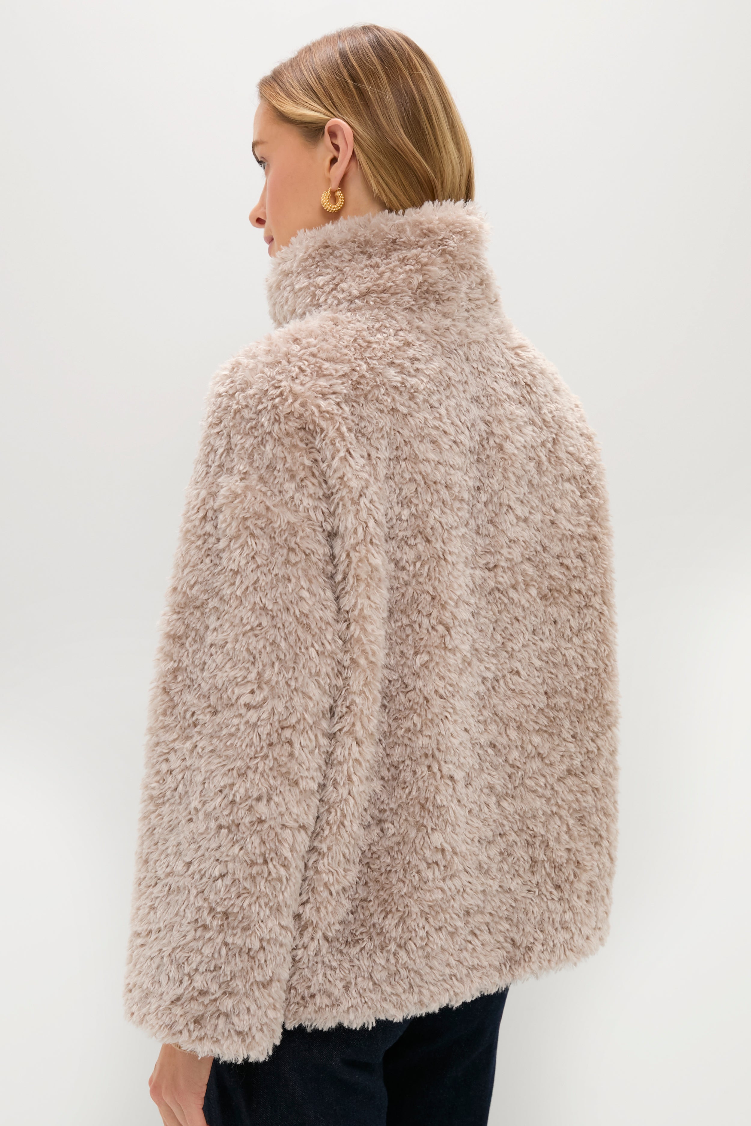 Chantilly Curly Alternative Fur Jacket | HERNO