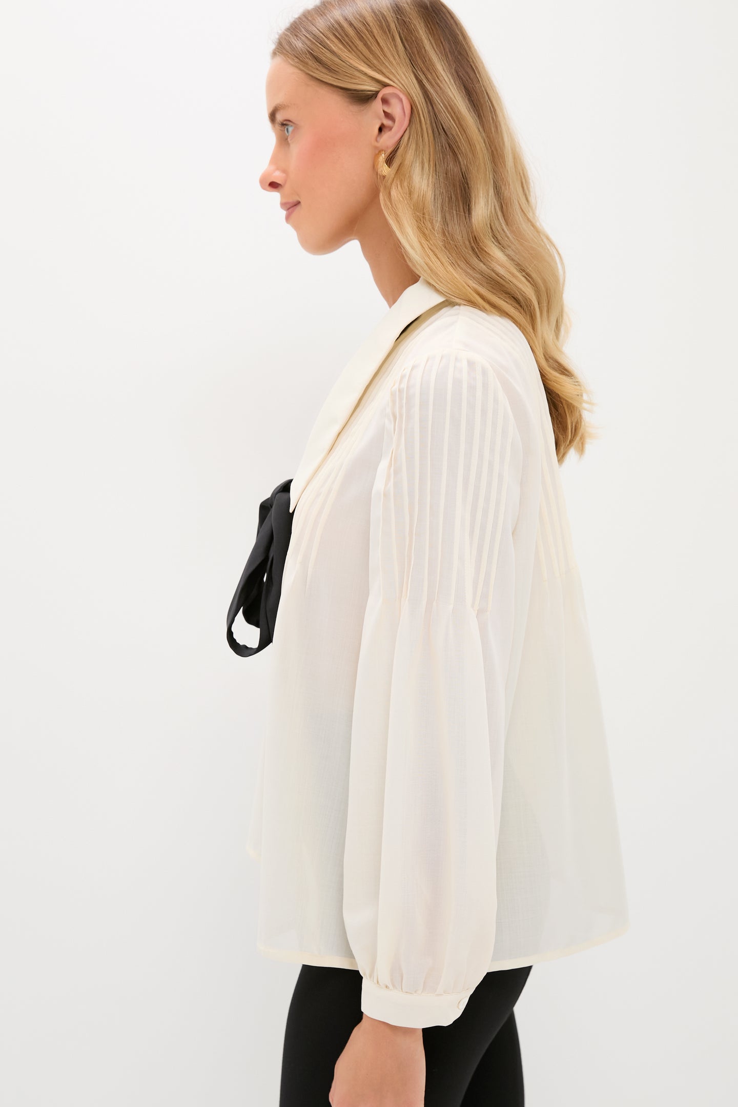 Sheer Bow Bessie Blouse