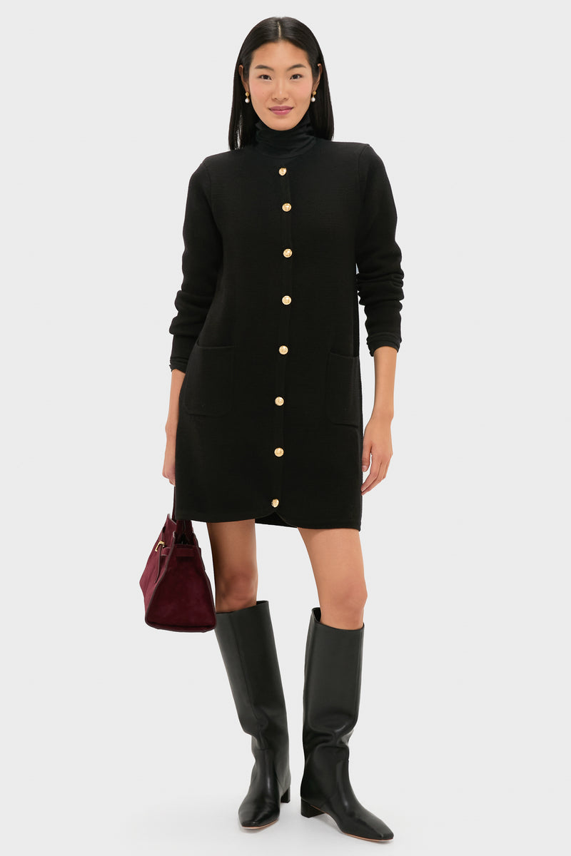 Black Knit Jaq Mini Dress