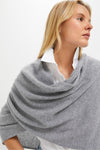 Shadow Gray Cashmere Blanket Scarf