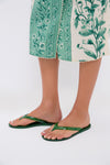 Green Jelly Flip Flops