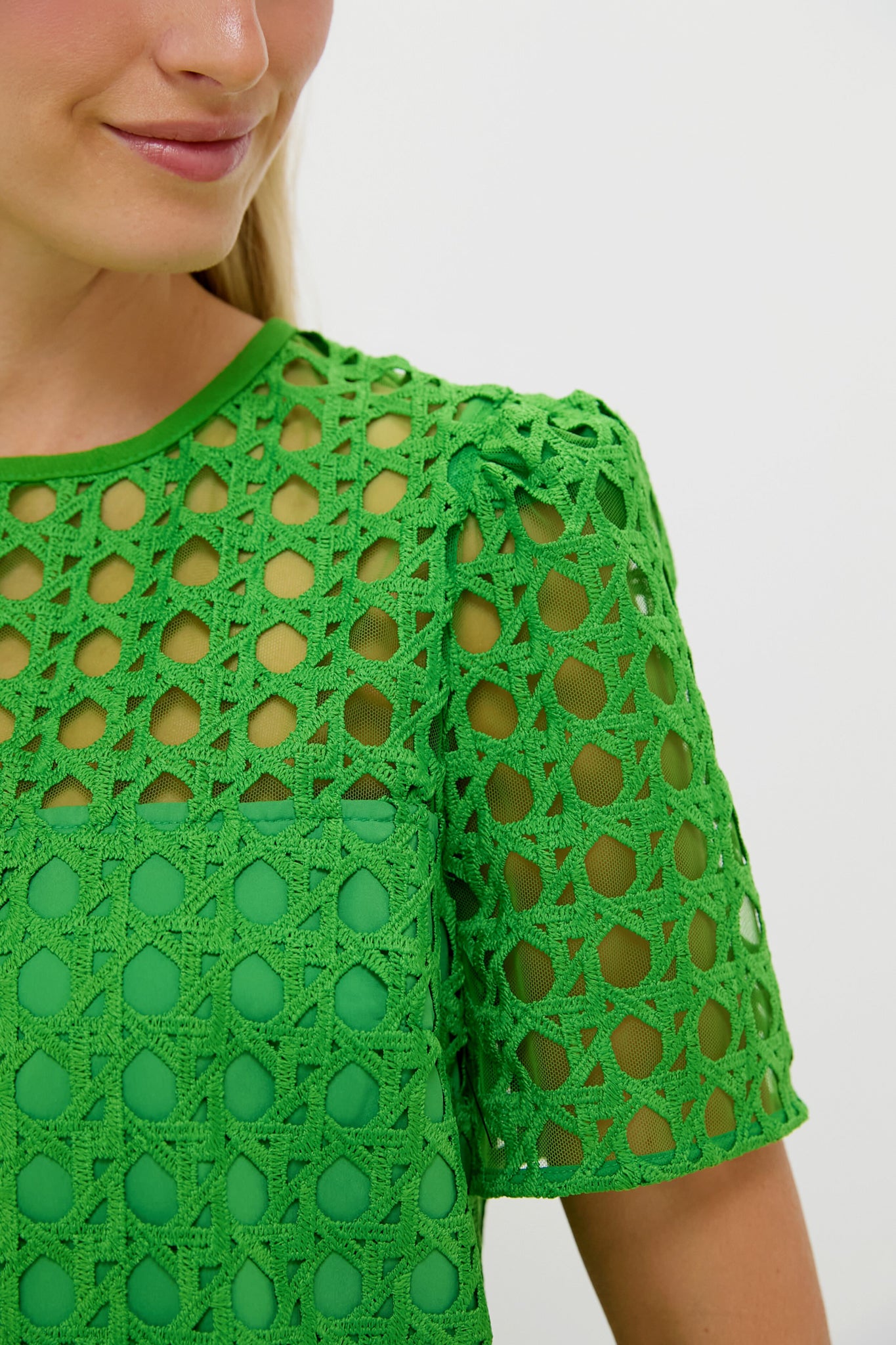 Green Cane Lace Janelle Dress