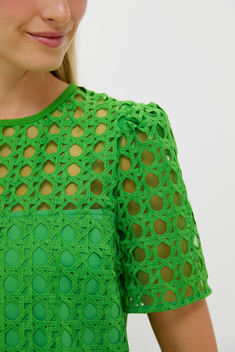Green Cane Lace Janelle Dress