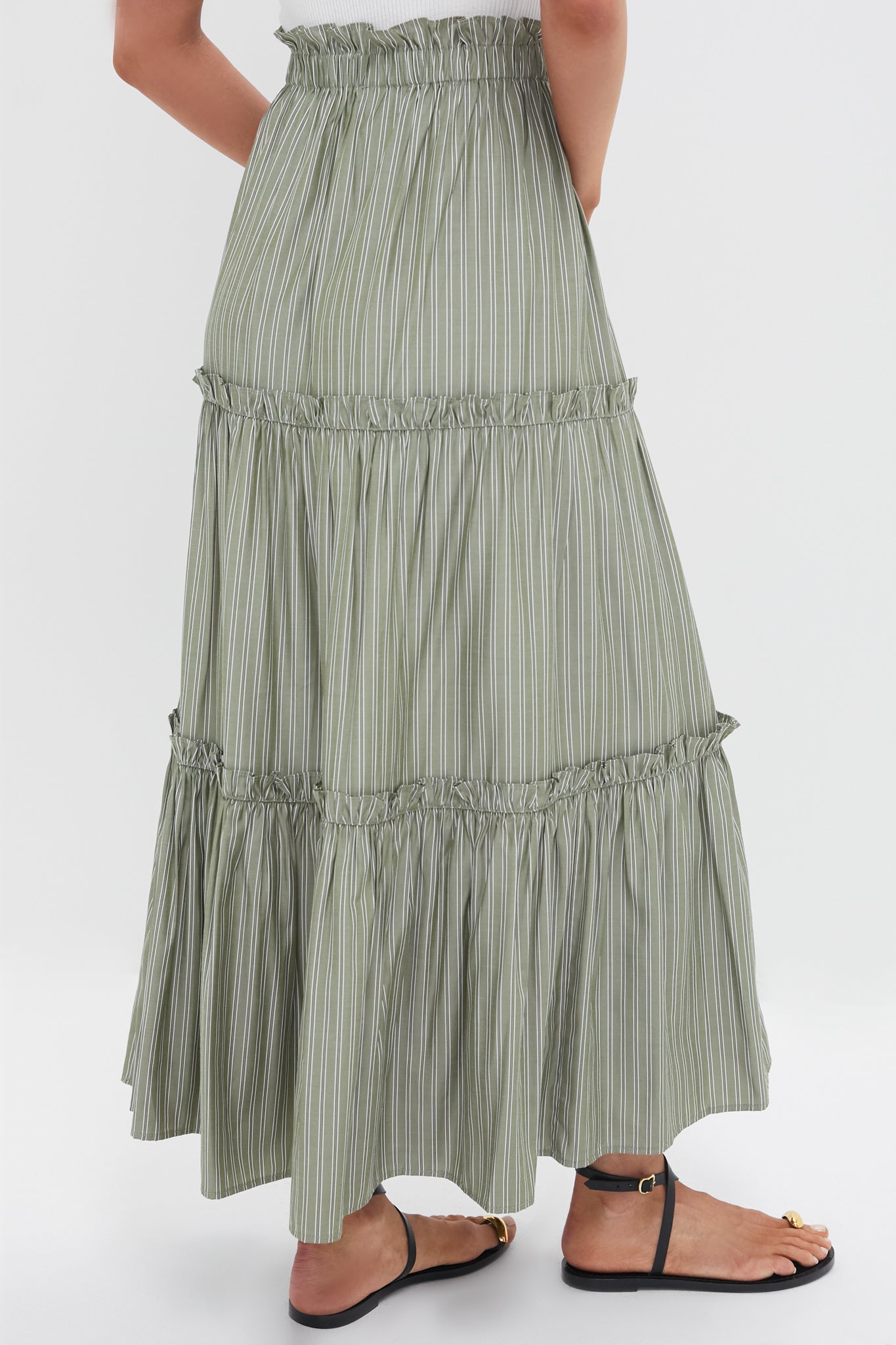 Green Stripe Prado Skirt
