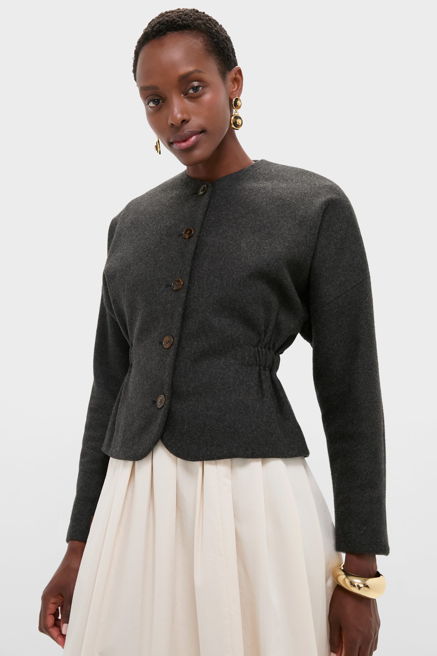 Charcoal Light Atelier Cinch Jacket