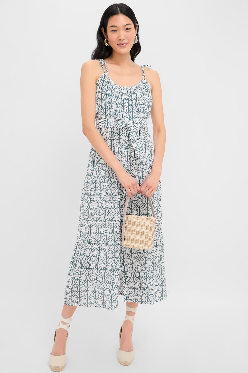 Etoile Vine Forest Organic India Button Front Sundress 2