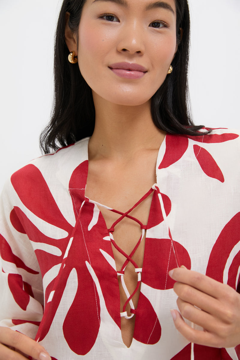 Cenote Scarlet Turin Mini Dress