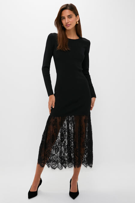 Black Knit Giavanna Maxi Dress