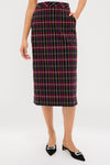 Baroque Tartan Gwyneth Midi Skirt