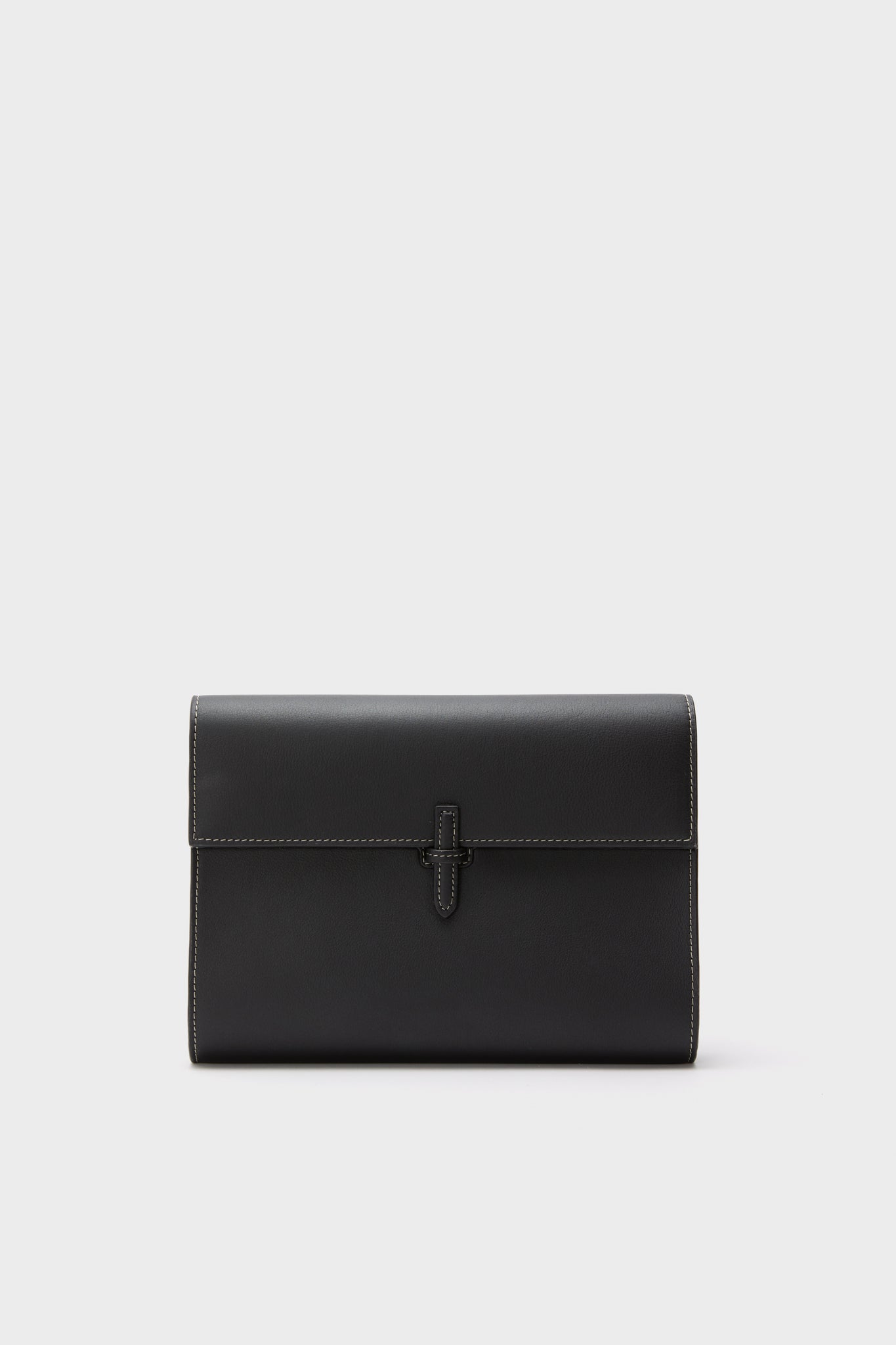 Black Nappa Large Soft Clutch