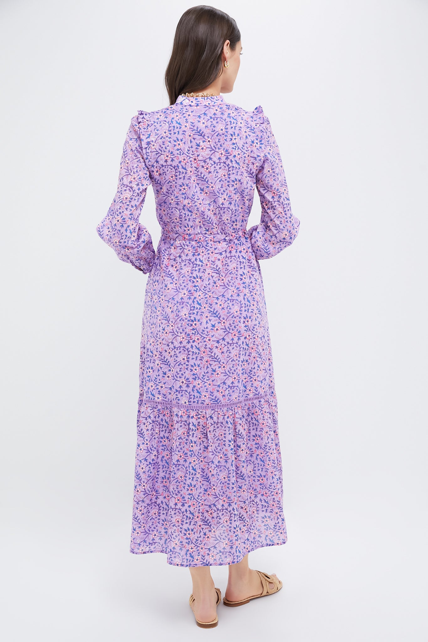 Violet Wildflower Organic Frances 4 V Dress