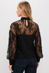 Black Lace Adele Blouse