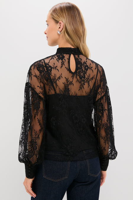 Black Lace Adele Blouse