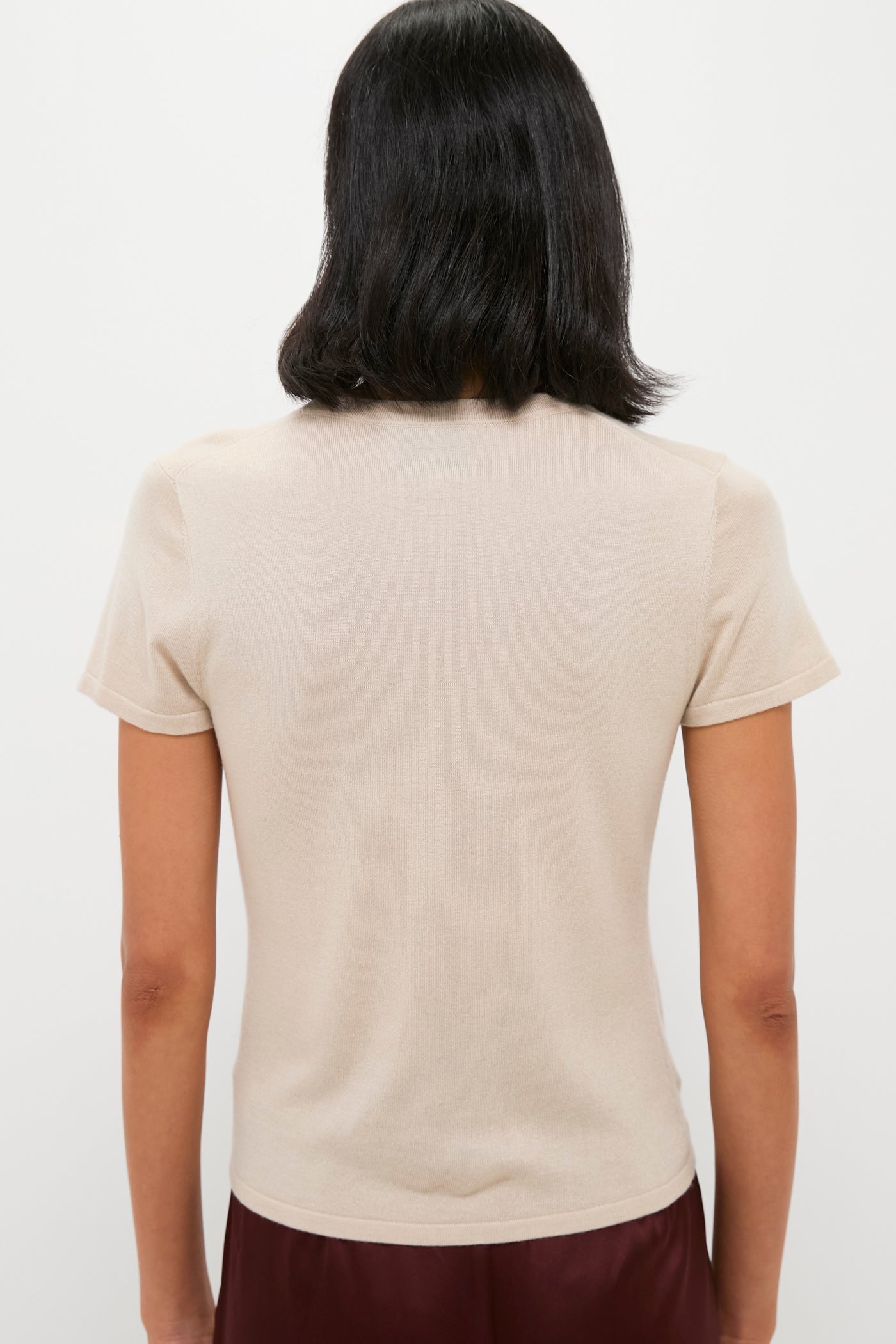 Sandstone Cashmere Silk Katie Tee