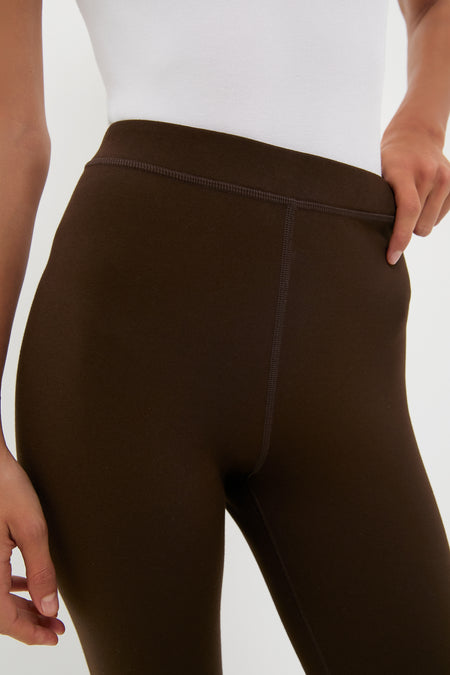 Chocolate Brown High Rise Compression September Leggings
