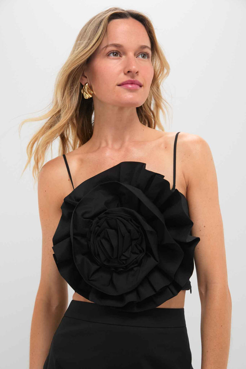 Black Rosie Strapless Top