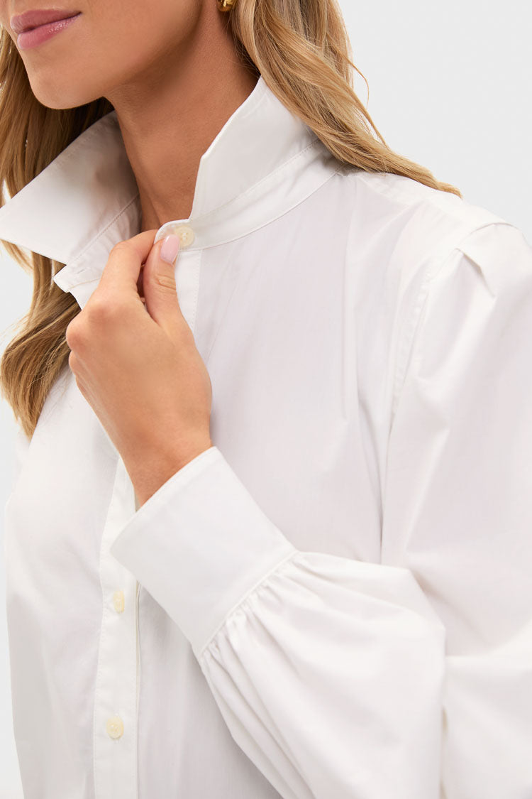 White Carolina Button Down