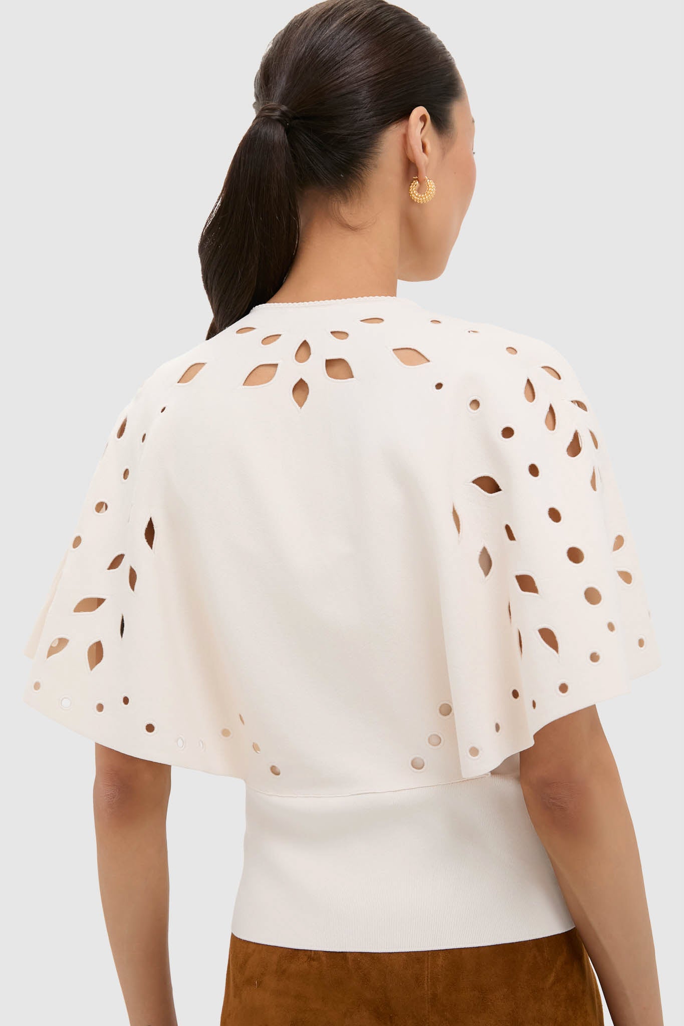 Cowrie Josie Cape Sleeve Knit Top