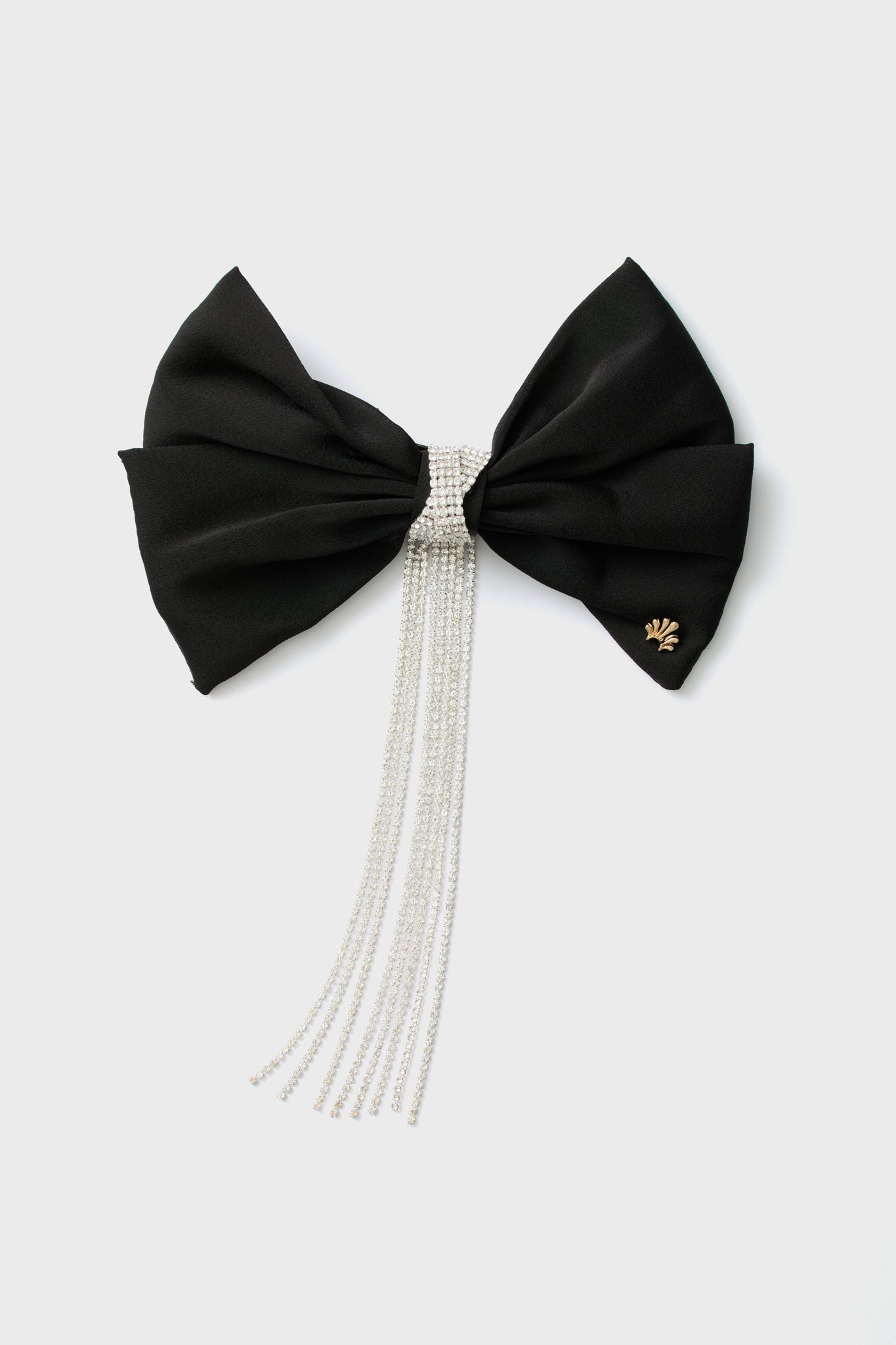 NWT LELE SADOUGHI JET CRYSTAL KRISTINA CRYSTAL BOW BARRETTE Jet Crystal Kristina Crystal Bow Barrette | Lele Sadoughi main image 2