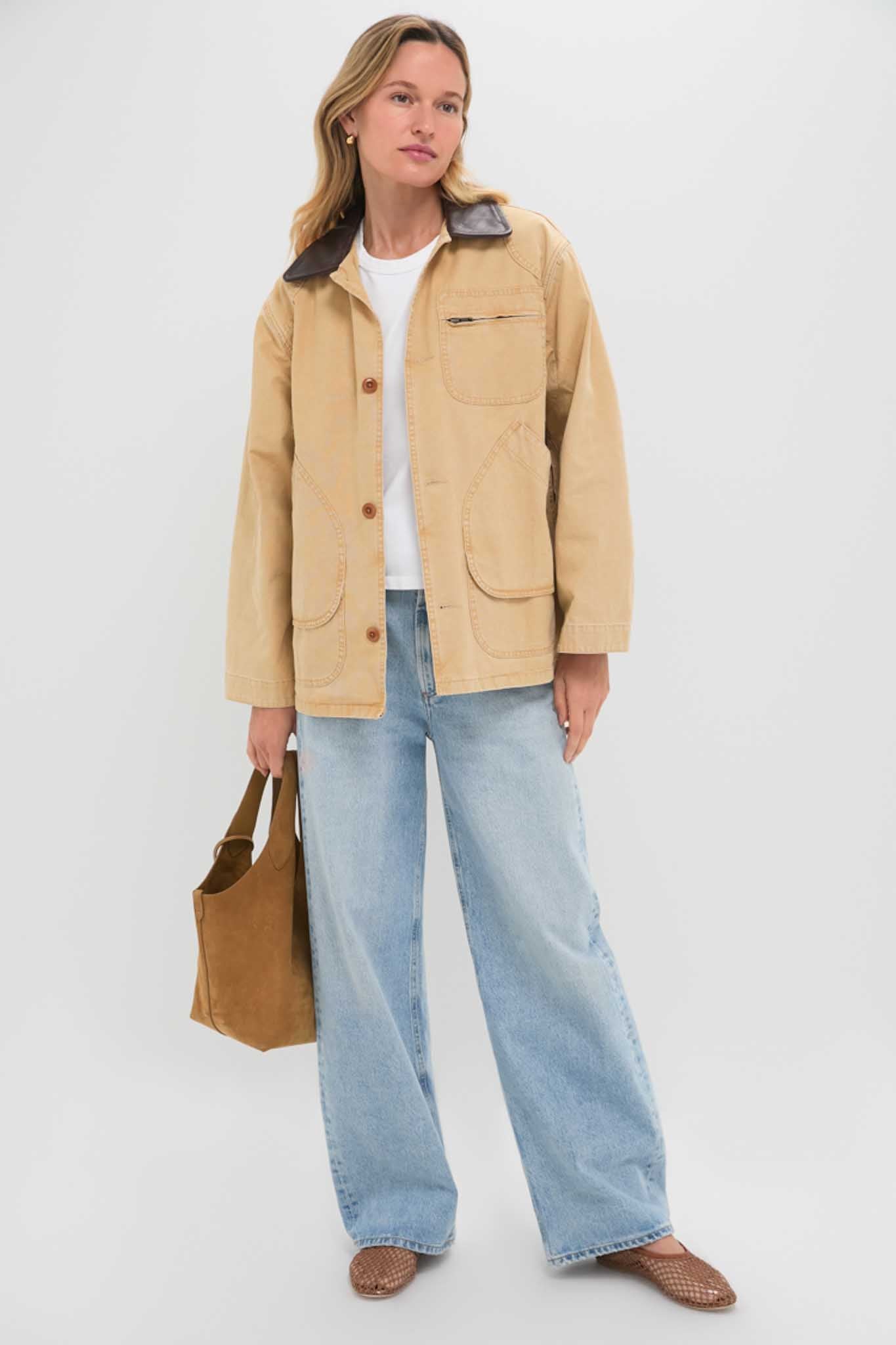 Golden The Barn Jacket | THE GREAT.
