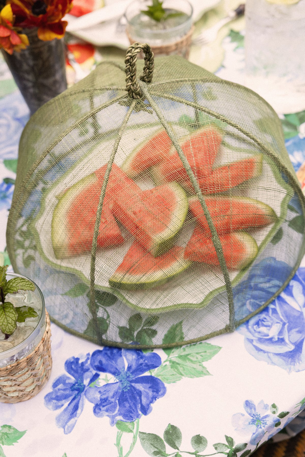 Rachel Pale Green Round Food Covers