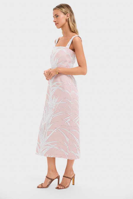 Pink Pineapple Long Slip Dress