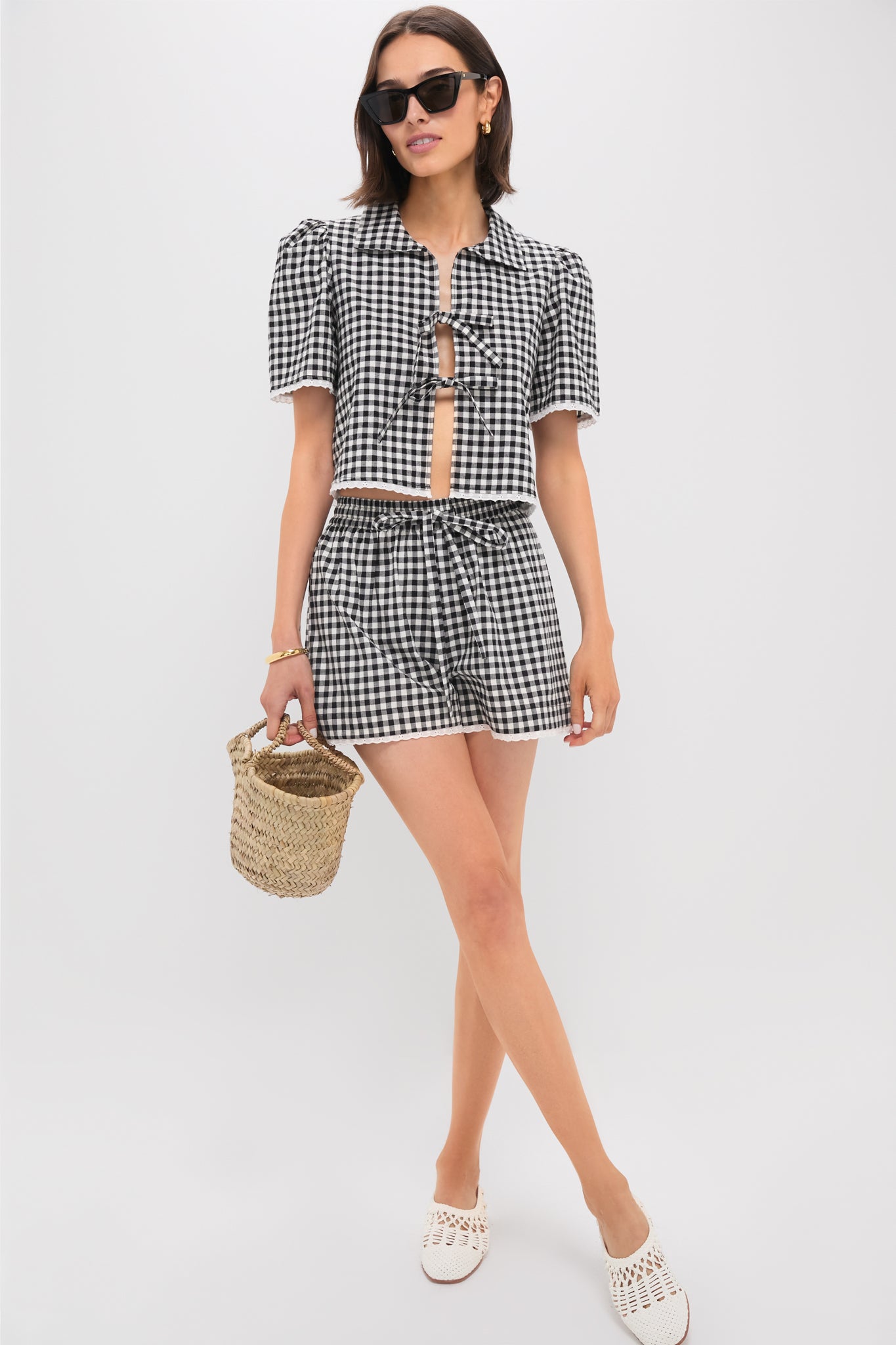 Black Gingham Hanna Set
