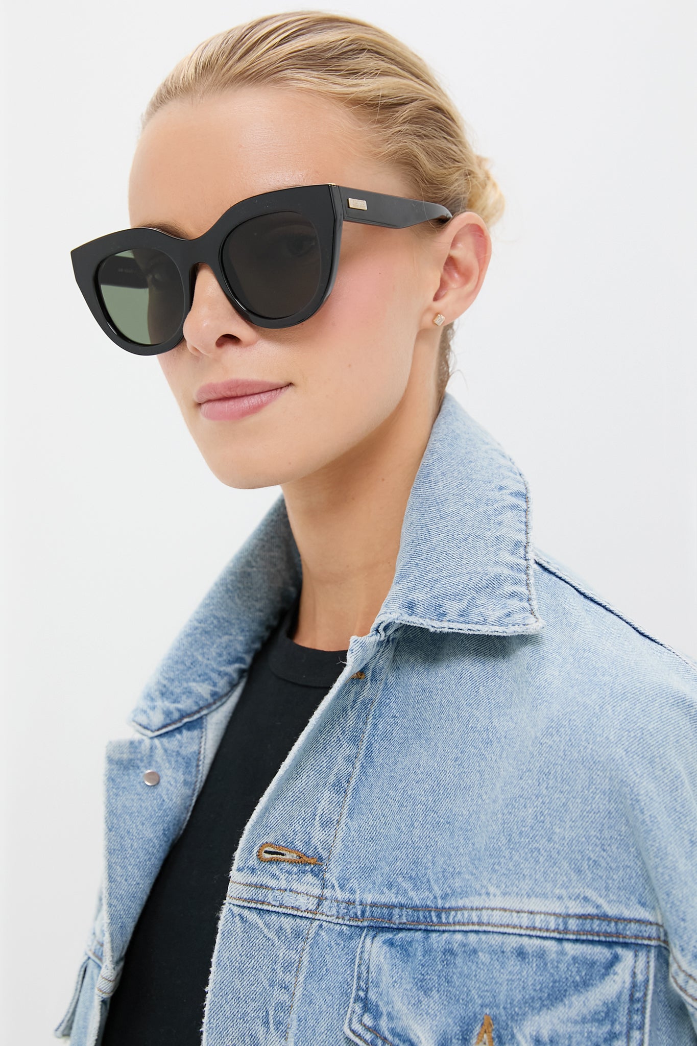 Black and Gold Air Heart Sunglasses