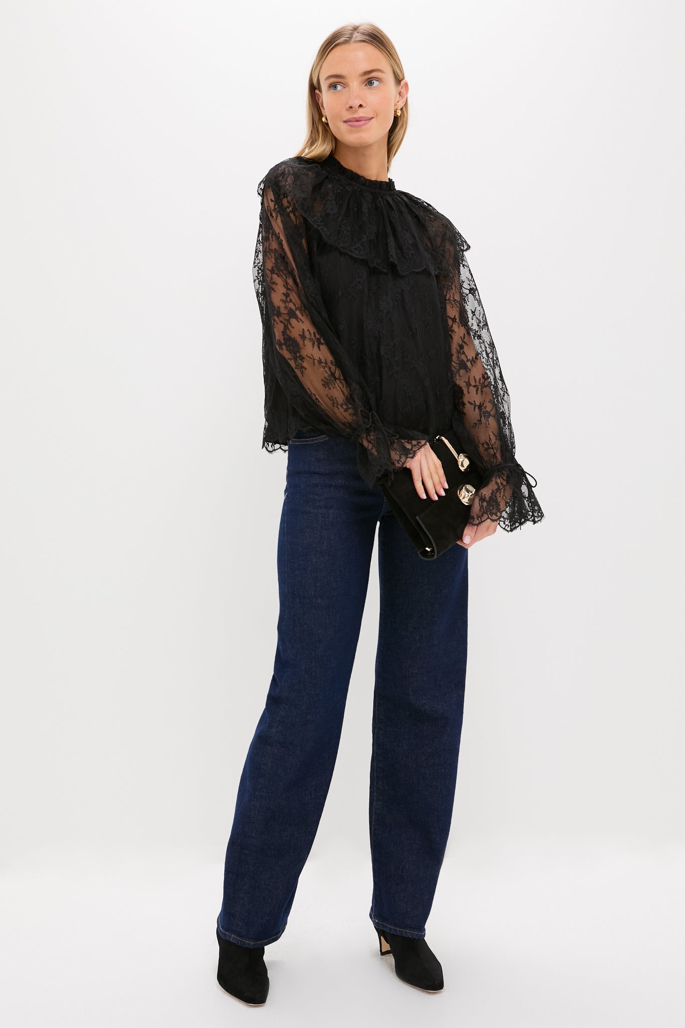 Black Casandra Lace Blouse
