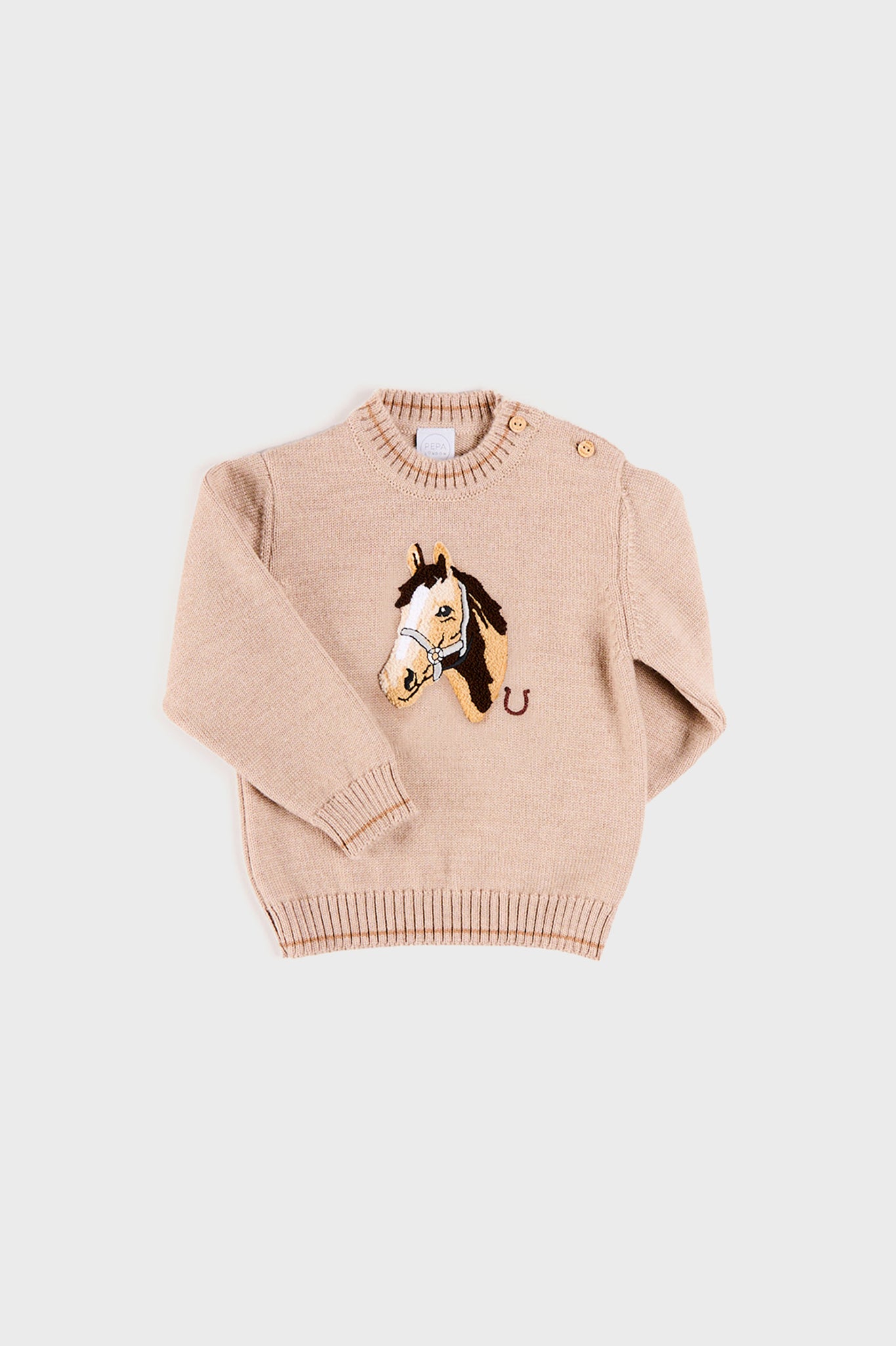 Jacquard Head Horse Jumper