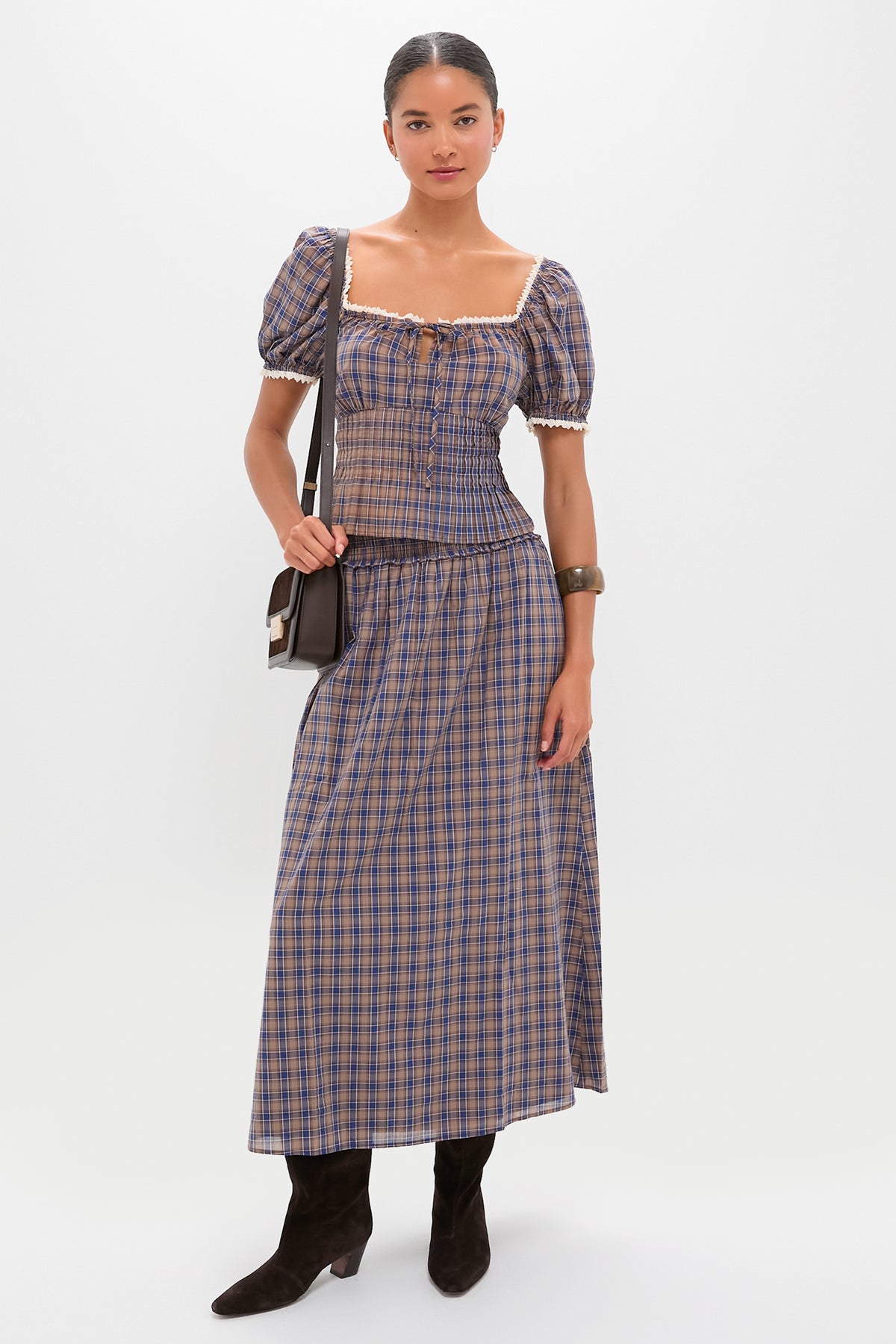 Spencer Plaid Paulina Top