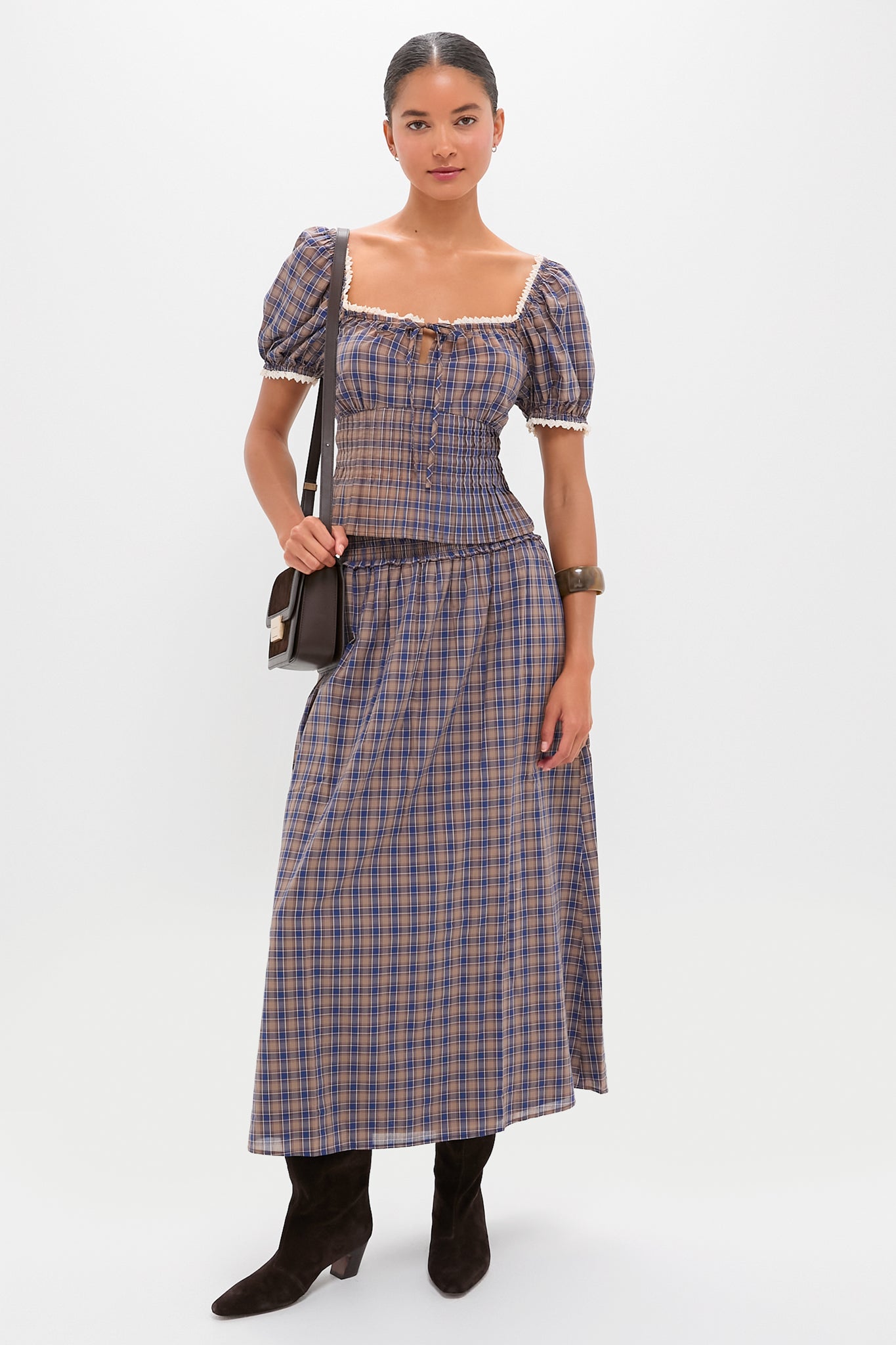 Spencer Plaid Paulina Top